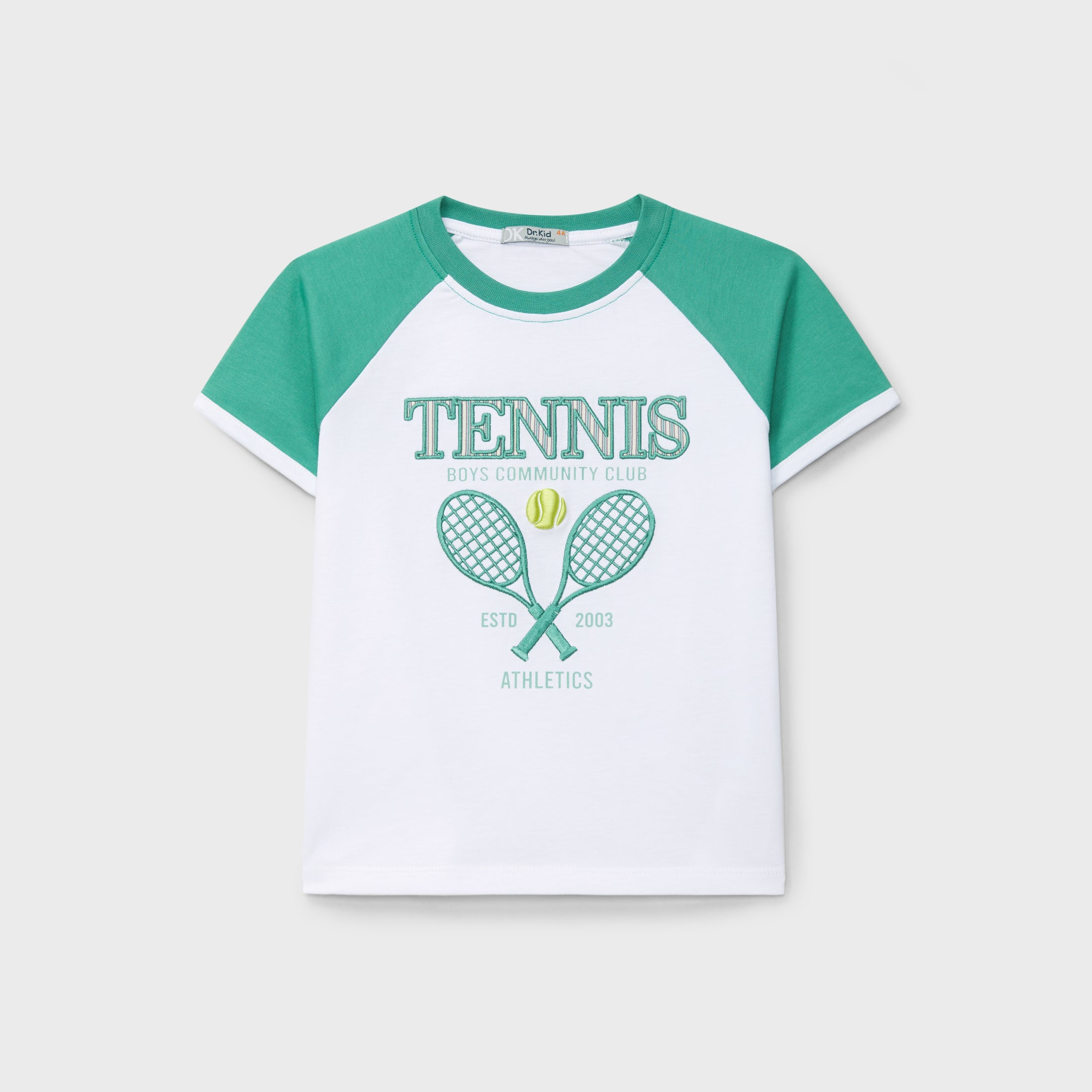Green Raglan Tennis T-Shirt