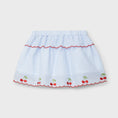 Load image into Gallery viewer, Seersucker Cherry Skirt
