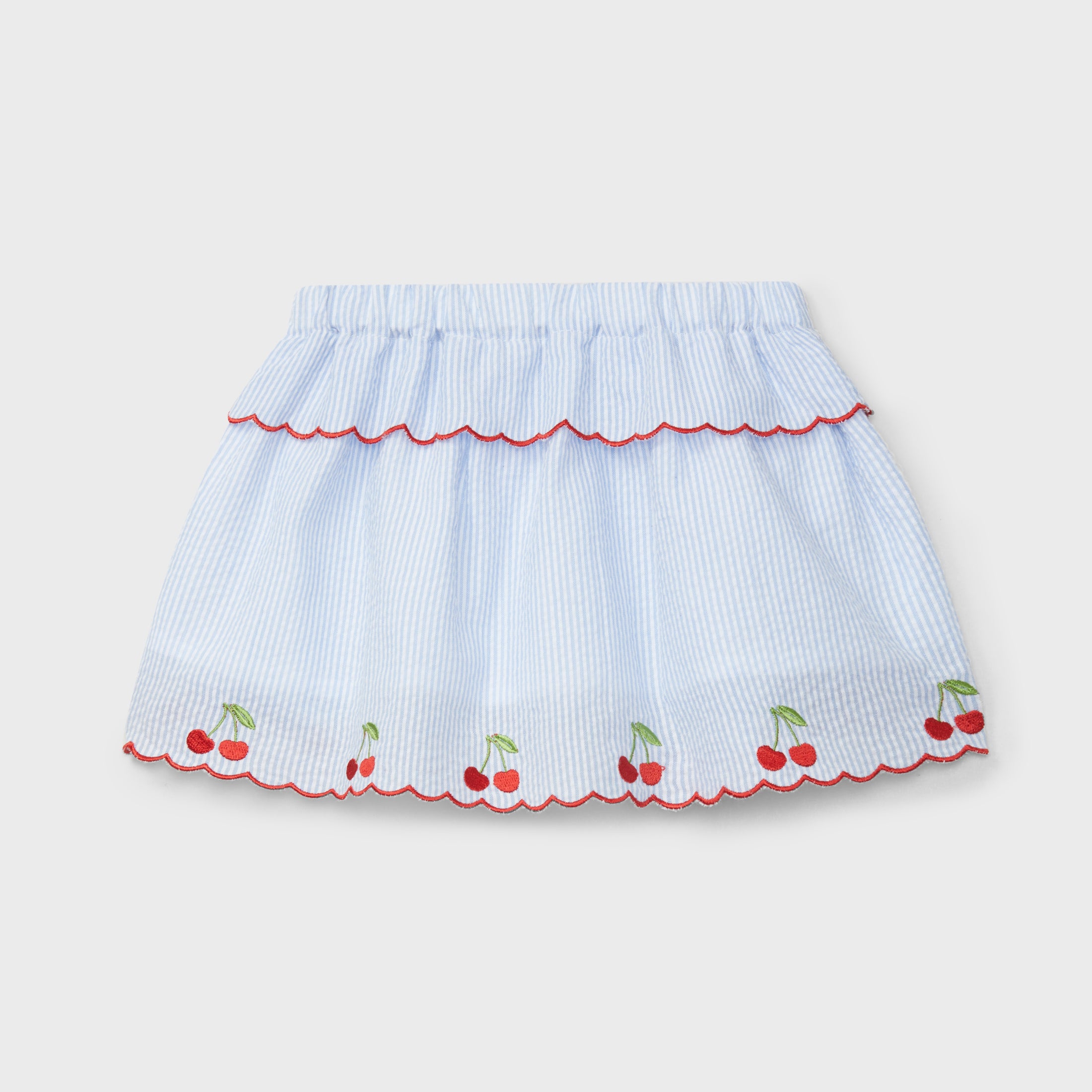 Seersucker Cherry Skirt